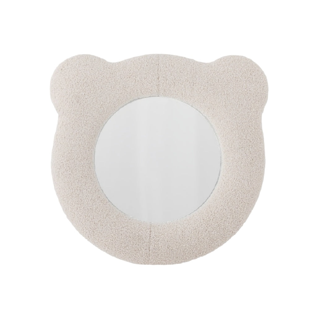 Cozy Bear-Shaped Wall Mirror with Soft Texture